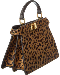 Fendi Peekaboo Ise Petite Haircalf Tote