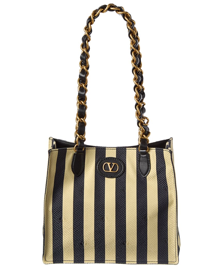 Valentino Valentino Vlog Signature Jacquard Canvas Tote