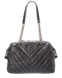 Chanel Chanel Black Quilted Leather Shoulder Bag (Authentic Pre-Loved)