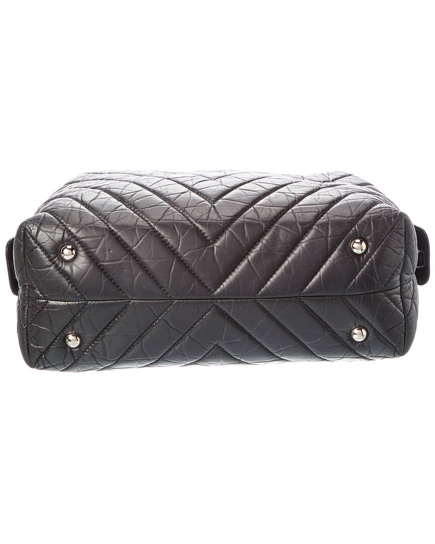 Chanel Chanel Black Quilted Leather Shoulder Bag (Authentic Pre-Loved)