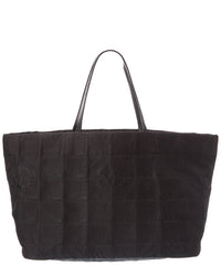 Chanel Chanel Black Quilted Nylon New Travel Line Tote Gm (Authentic Pre-Loved)