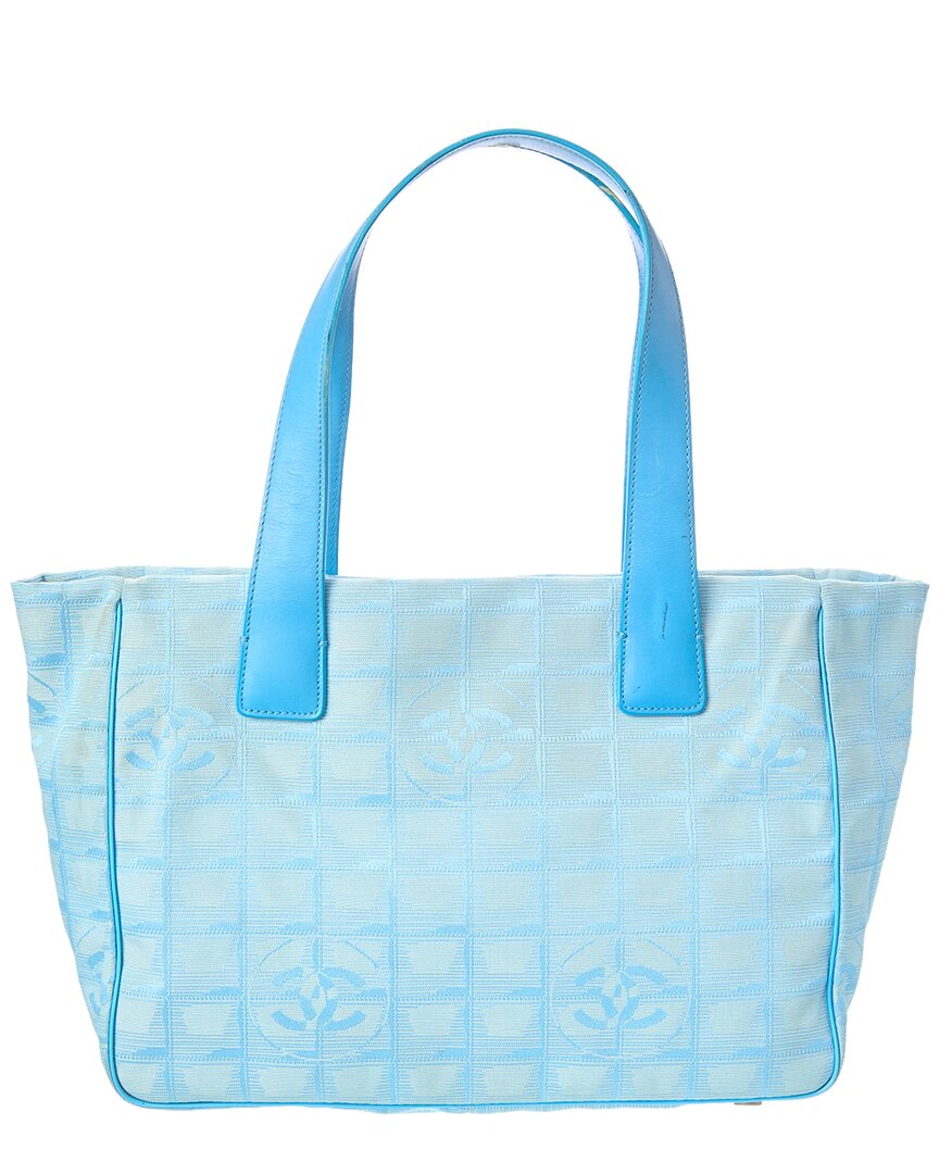 Chanel Chanel Blue Quilted Nylon Niryu New Travel Line Tote (Authentic Pre-Loved)
