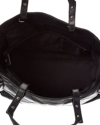 Chanel Chanel Black Quilted Leather Paris Biarritz Tote B (Authentic Pre-Loved)