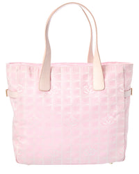 Chanel Chanel Pink Quilted Textile Niryu New Travel Line Tote (Authentic Pre-Loved)