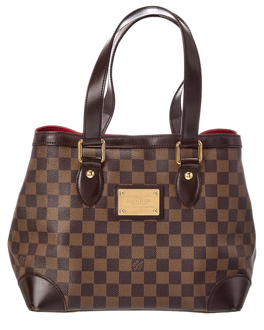 Louis Vuitton Louis Vuitton Brown Damier Ebene Coated Canvas Hampstead Pm (Authentic