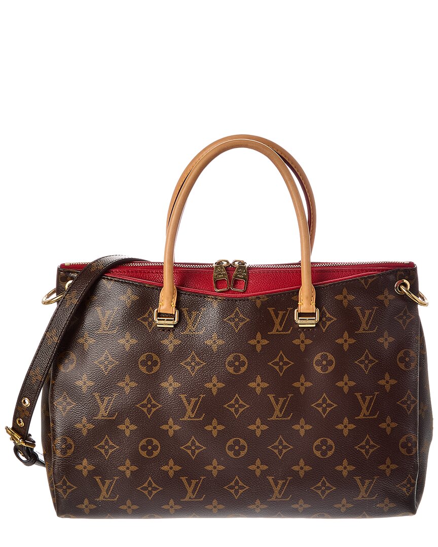 Louis Vuitton Louis Vuitton Brown Monogram Coated Canvas Pallas Mm (Authentic Pre-Loved)