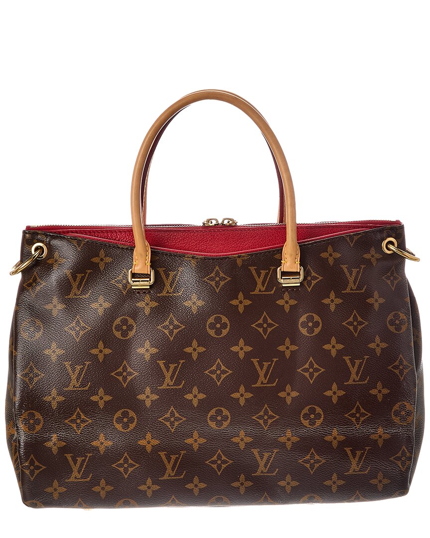 Louis Vuitton Louis Vuitton Brown Monogram Coated Canvas Pallas Mm (Authentic Pre-Loved)