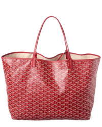 Goyard Goyard Red Goyardine Canvas Saint Louis Pm (Authentic Pre-Loved)