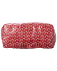 Goyard Goyard Red Goyardine Canvas Saint Louis Pm (Authentic Pre-Loved)
