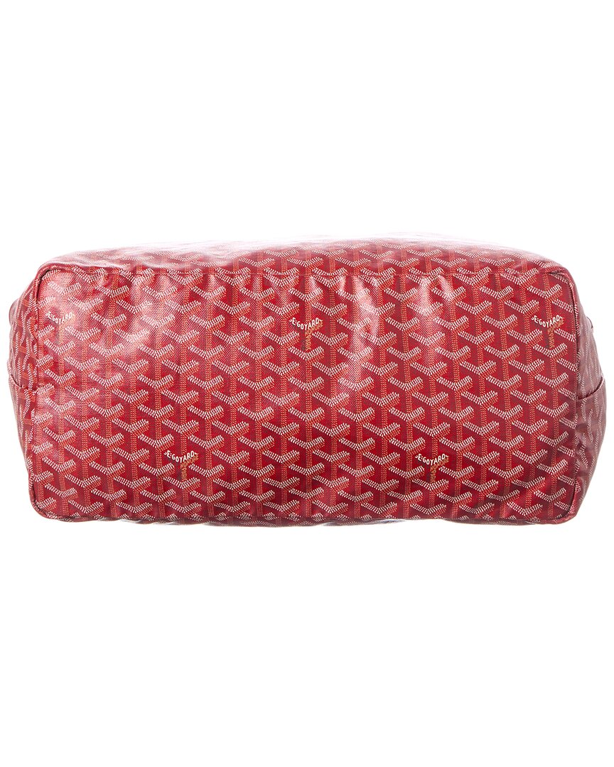 Goyard Goyard Red Goyardine Canvas Saint Louis Pm (Authentic Pre-Loved)