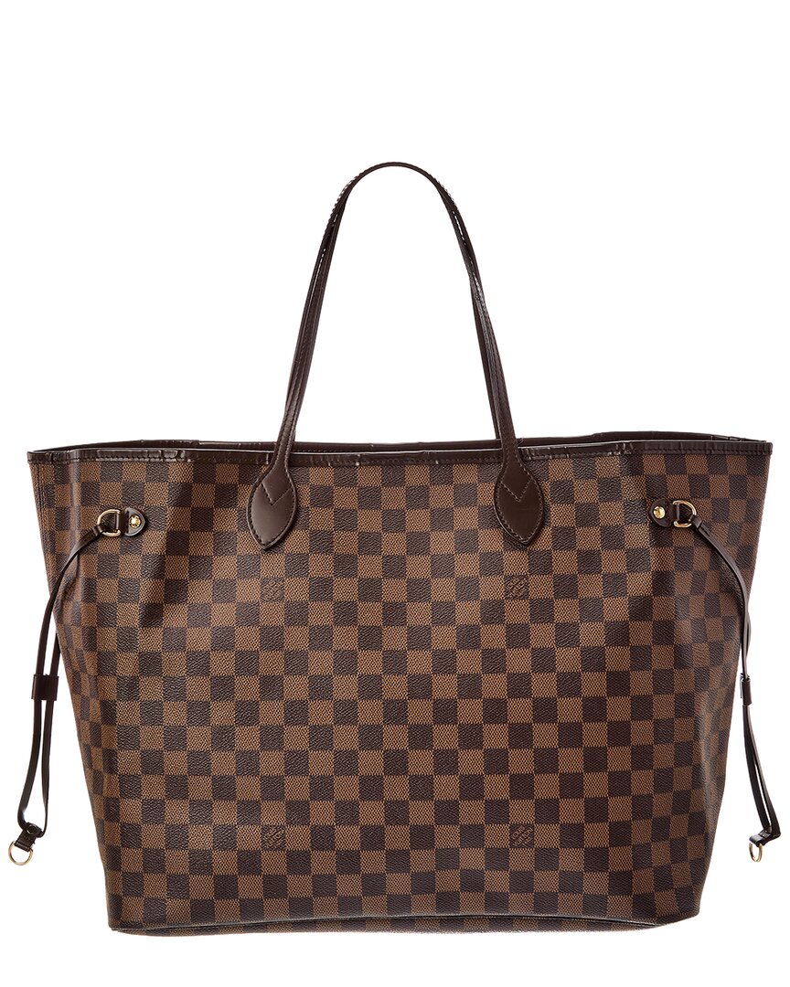 Louis Vuitton Louis Vuitton Brown Damier Ebene Canvas Neverfull Gm (Authentic Pre-Loved)