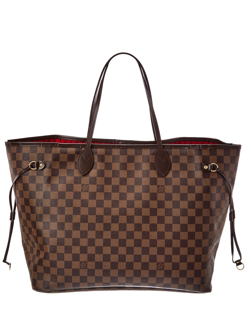 Louis Vuitton Louis Vuitton Brown Damier Ebene Canvas Neverfull Gm (Authentic Pre-Loved)