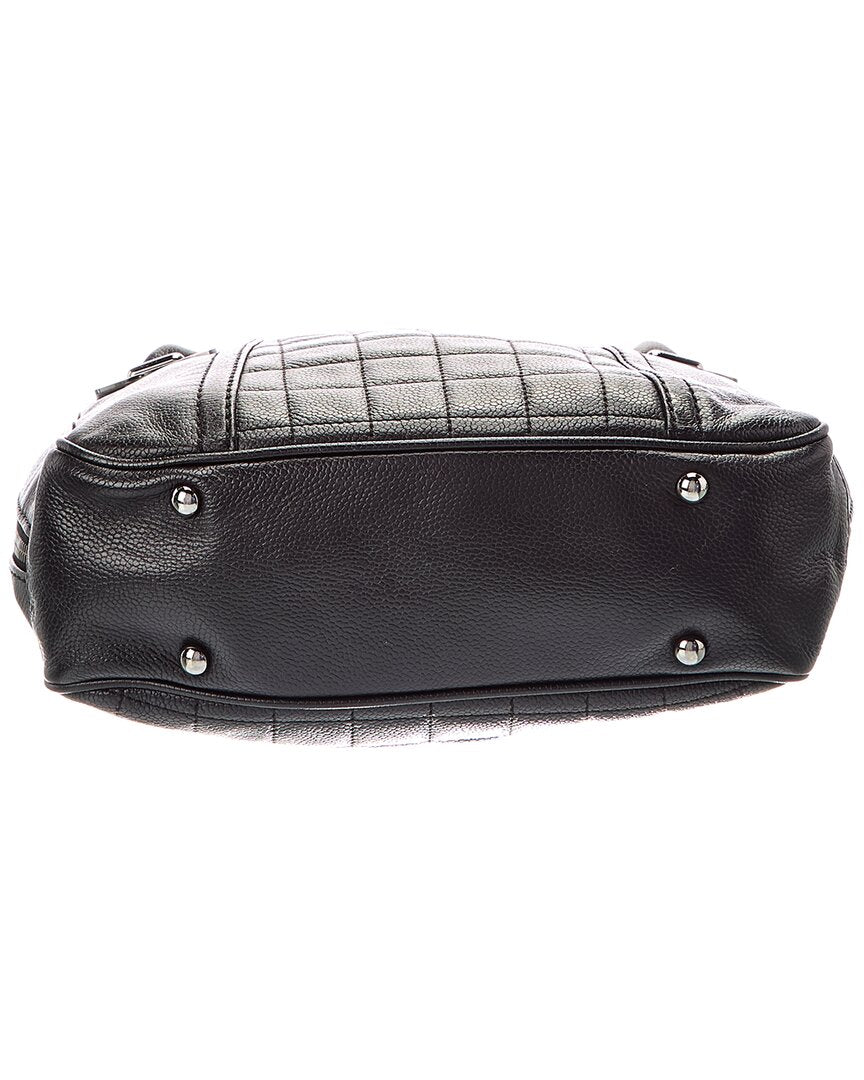 Chanel Chanel Black Quilted Caviar Leather Chocolate Bar Tote (Authentic Pre-Loved)