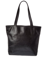 Chanel Chanel Black Lambskin Leather Coco Mark Logo Embossed Tote (Authentic Pre-Loved)