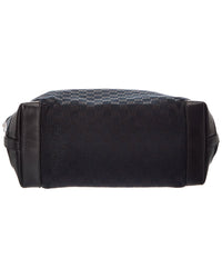 Gucci Gucci Black Gg Canvas & Leather Craft Tote (Authentic Pre-Loved)