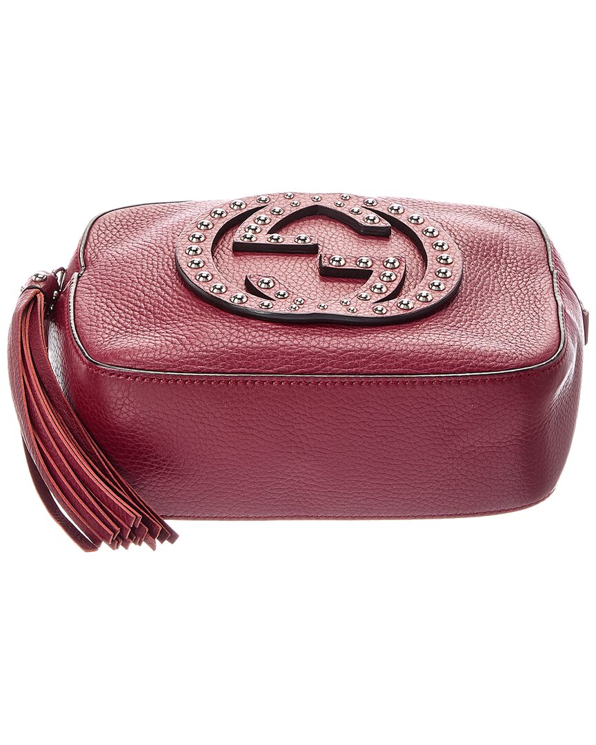 Gucci Gucci Red Pebbled Calf Leather Soho Disco (Authentic Pre-Loved)