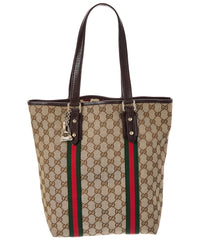 Gucci Gucci Beige Gg Canvas & Leather Jolicoeur Shopper Tote (Authentic Pre-Loved)