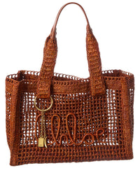 Chloé Summer Banana Raffia Tote