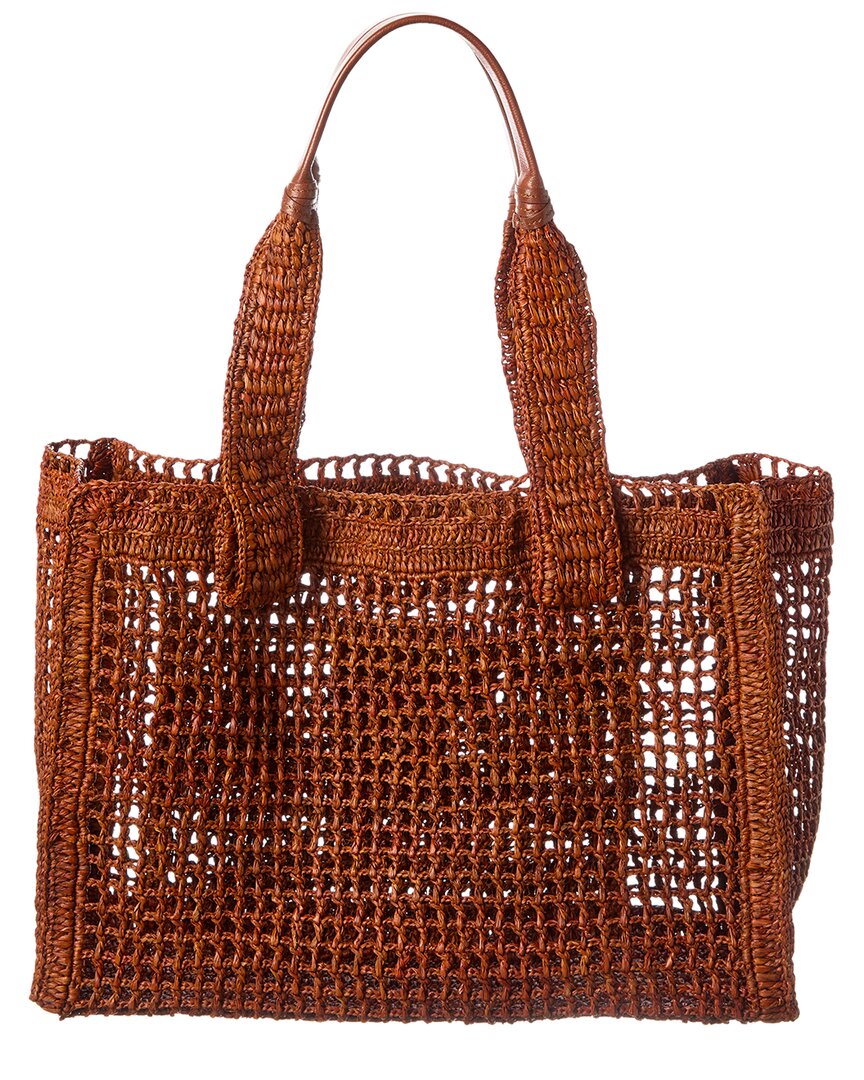 Chloé Summer Banana Raffia Tote