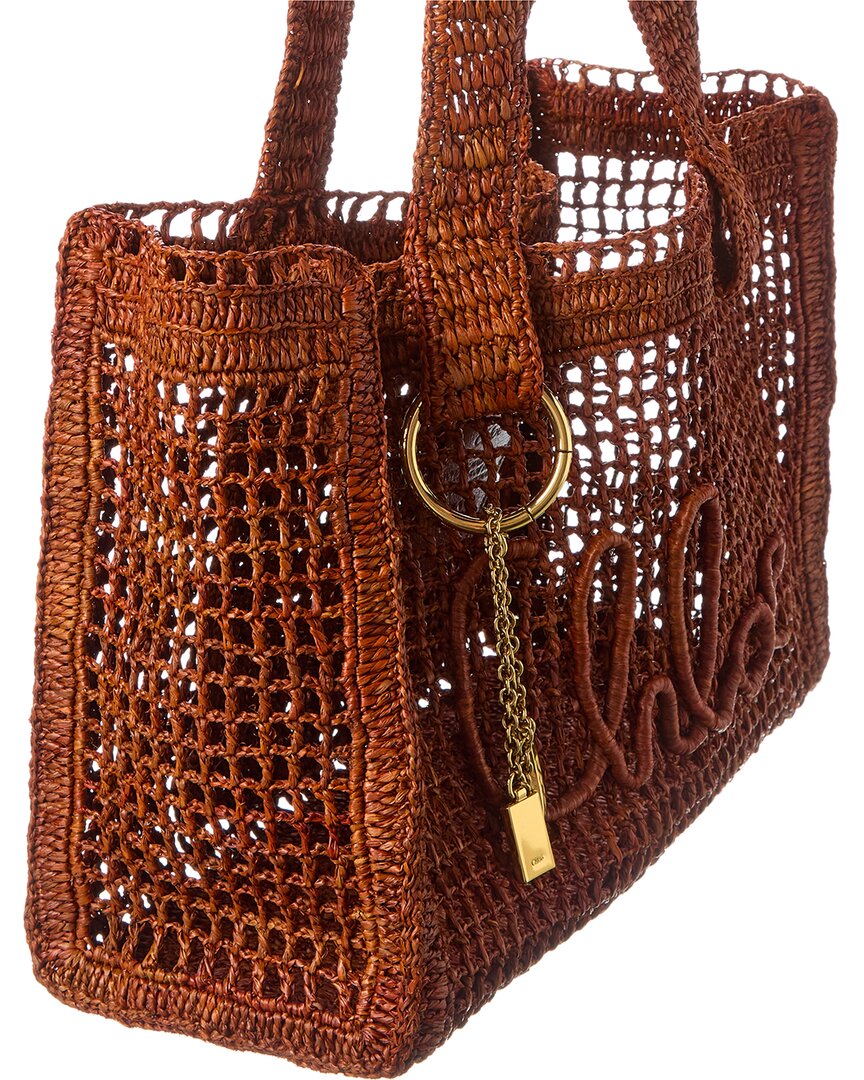 Chloé Summer Banana Raffia Tote