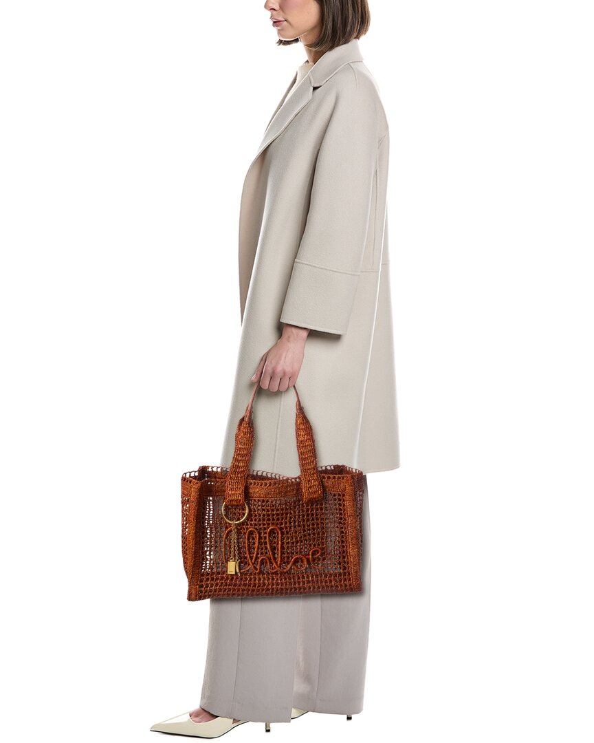Chloé Summer Banana Raffia Tote