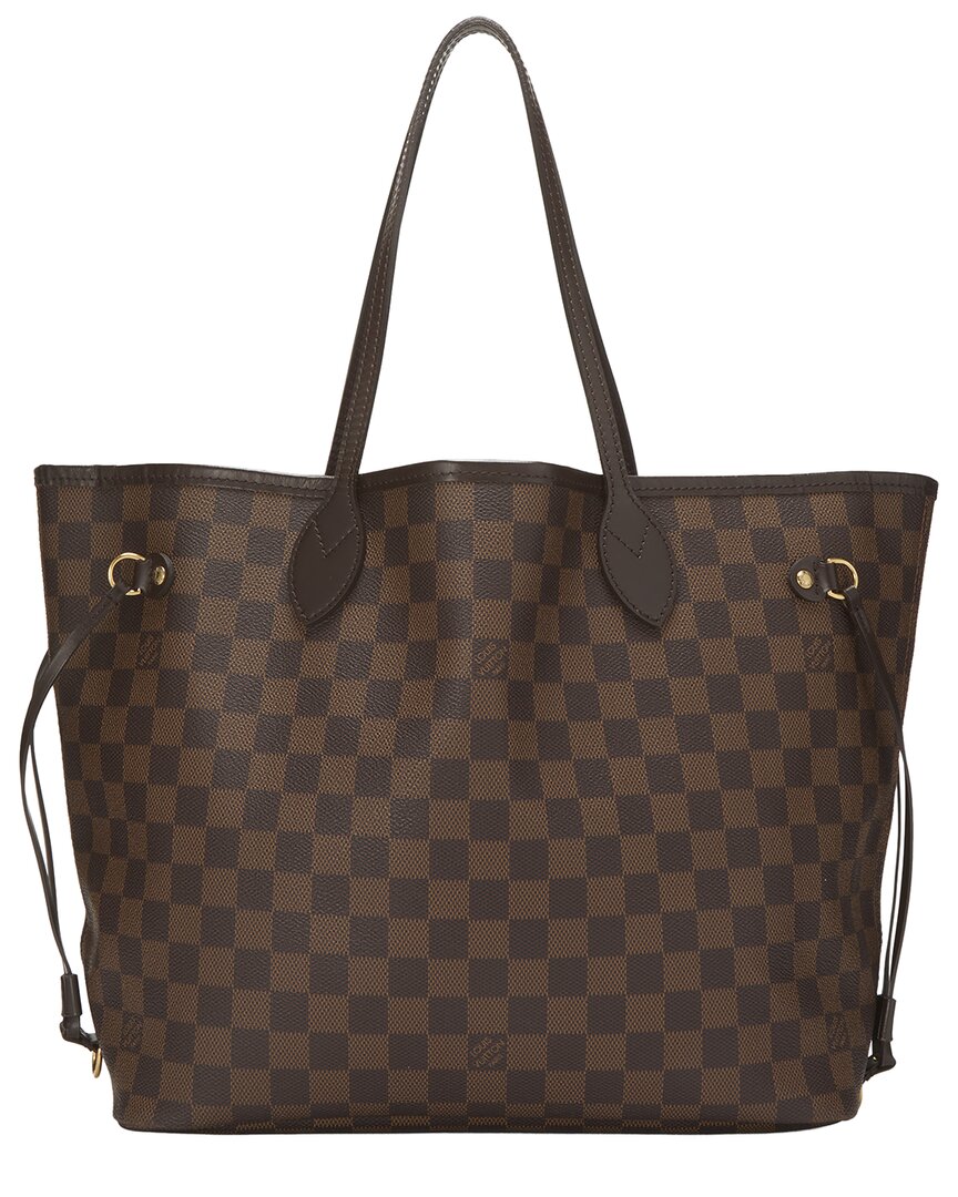 Louis Vuitton Louis Vuitton Brown Damier Ebene Canvas Neverfull Mm (Authentic Pre-Loved)