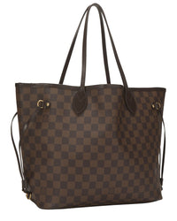 Louis Vuitton Louis Vuitton Brown Damier Ebene Canvas Neverfull Mm (Authentic Pre-Loved)