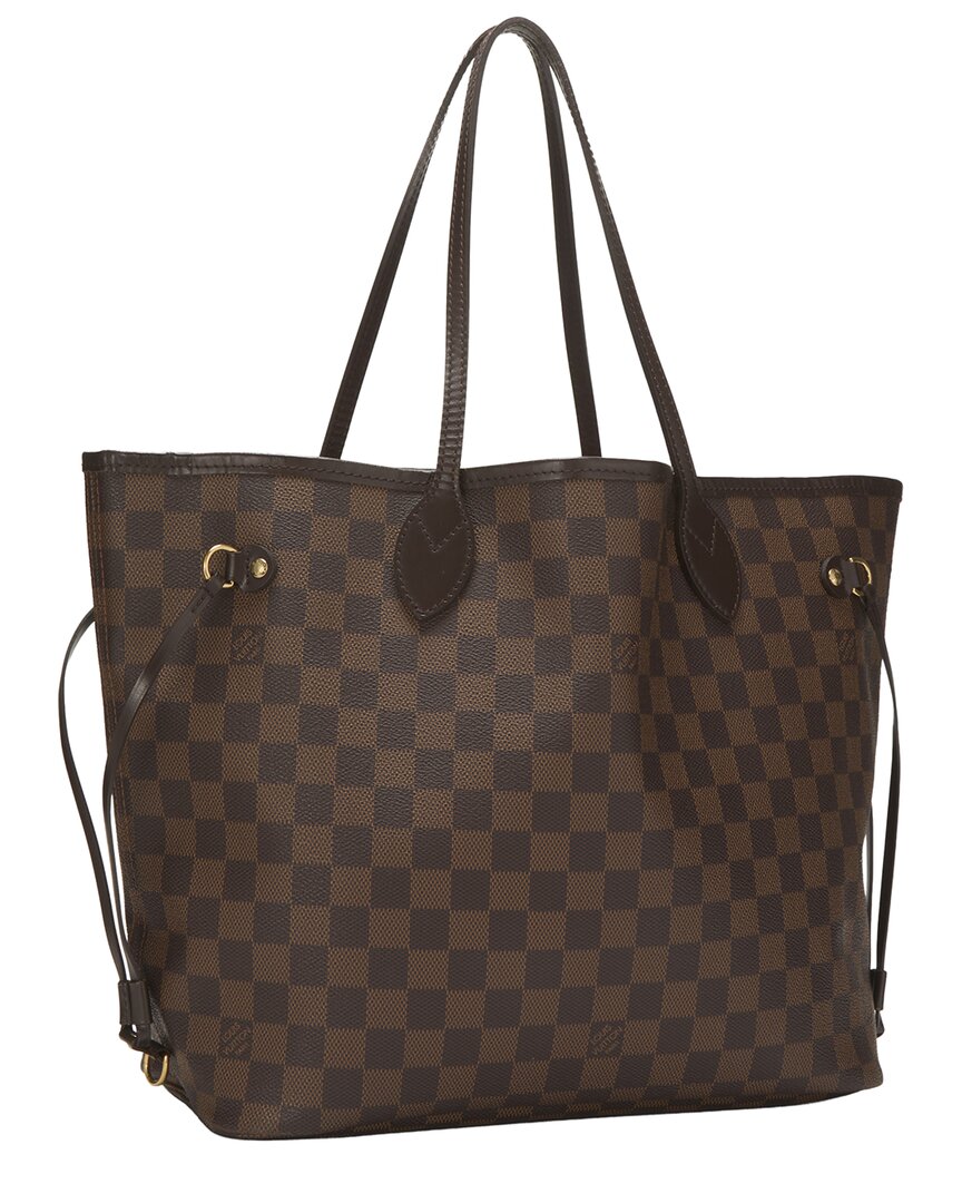 Louis Vuitton Louis Vuitton Brown Damier Ebene Canvas Neverfull Mm (Authentic Pre-Loved)