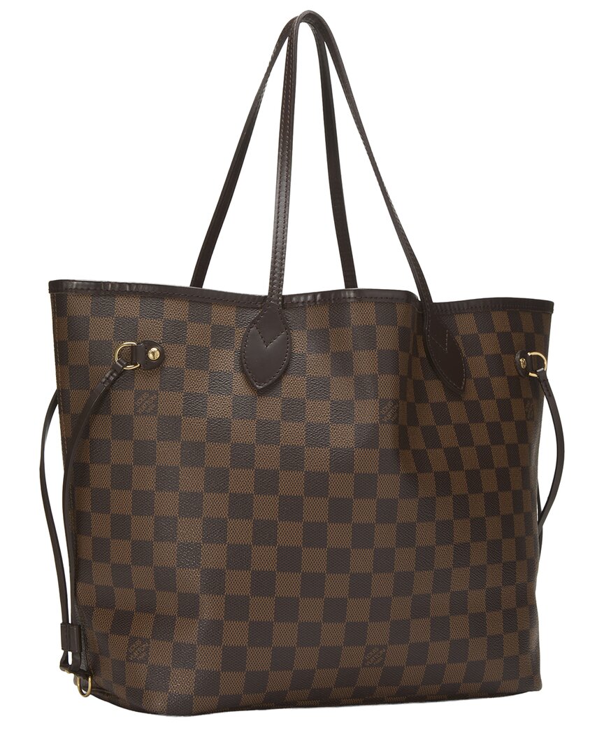 Louis Vuitton Louis Vuitton Brown Damier Ebene Canvas Neverfull Mm (Authentic Pre-Loved)