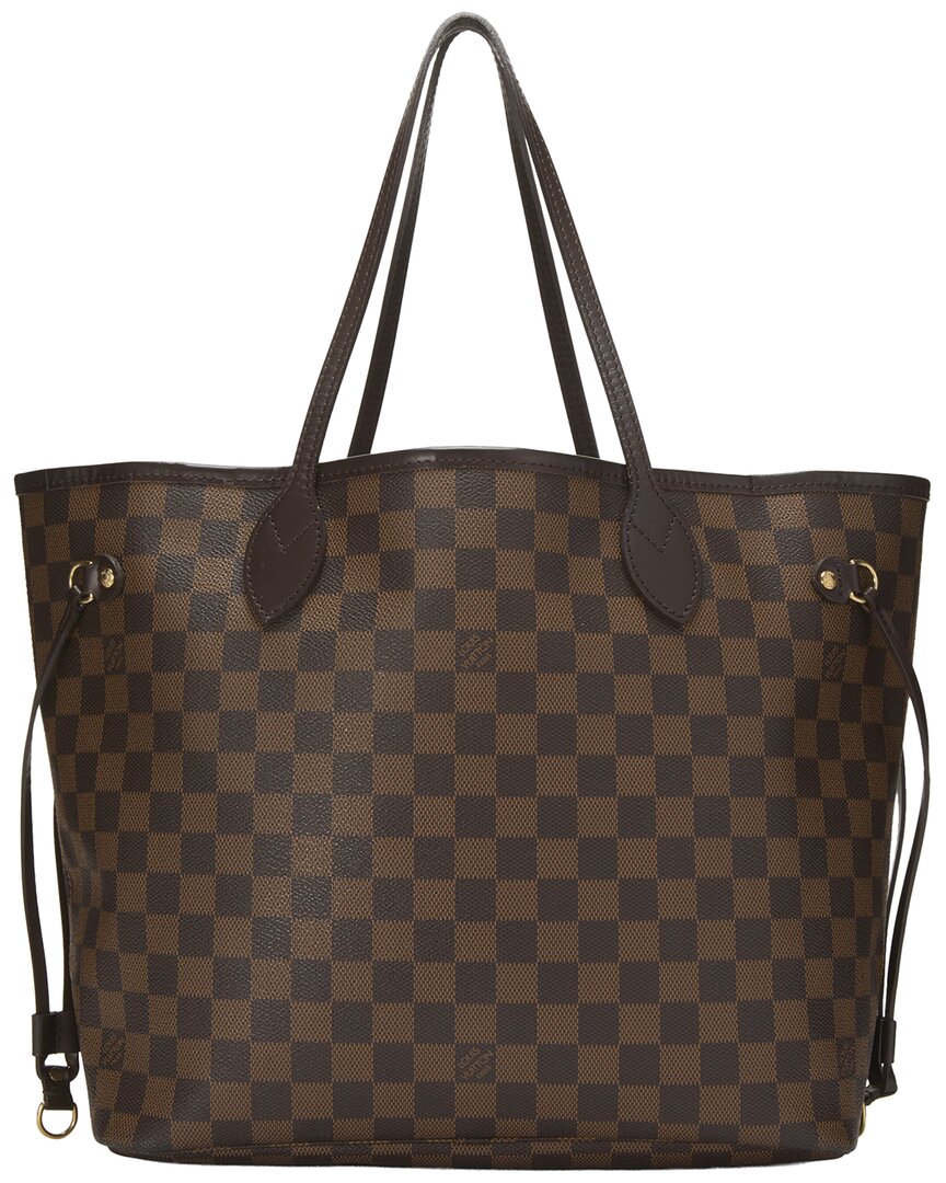 Louis Vuitton Louis Vuitton Brown Damier Ebene Canvas Neverfull Mm (Authentic Pre-Loved)