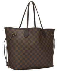 Louis Vuitton Louis Vuitton Brown Damier Ebene Canvas Neverfull Mm (Authentic Pre-Loved)