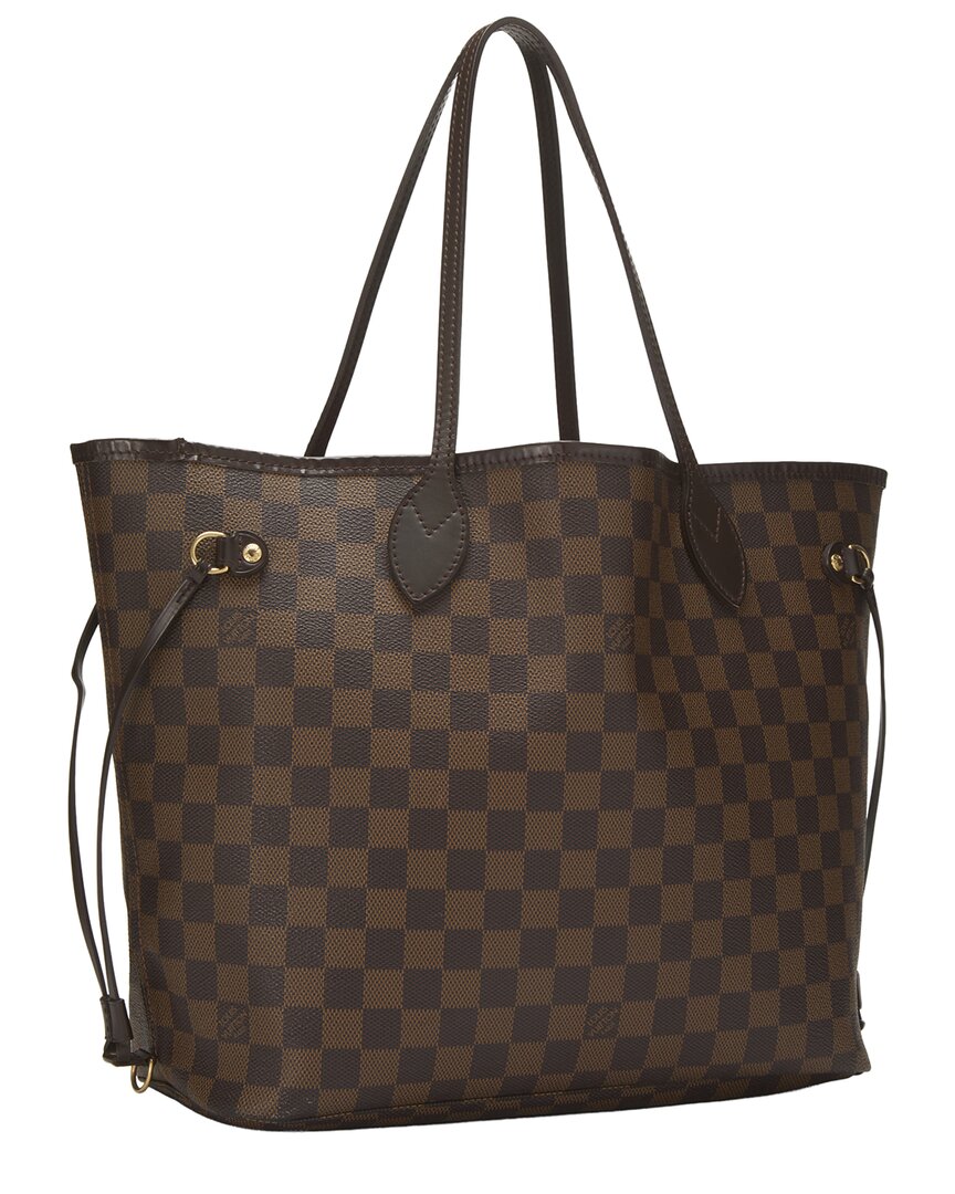 Louis Vuitton Louis Vuitton Brown Damier Ebene Canvas Neverfull Mm (Authentic Pre-Loved)