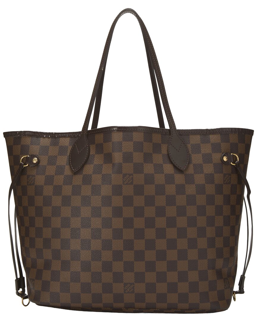 Louis Vuitton Louis Vuitton Brown Damier Ebene Canvas Neverfull Mm (Authentic Pre-Loved)