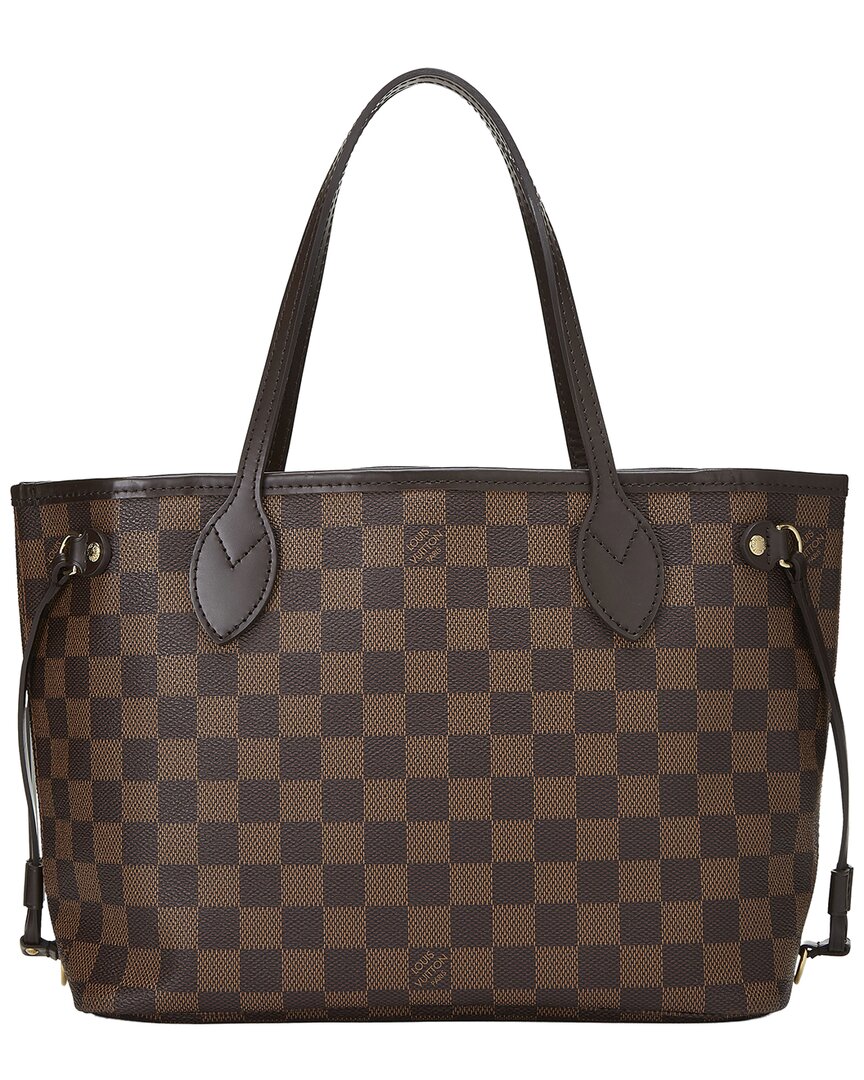 Louis Vuitton Louis Vuitton Brown Damier Ebene Canvas Neverfull Pm (Authentic Pre-Loved)