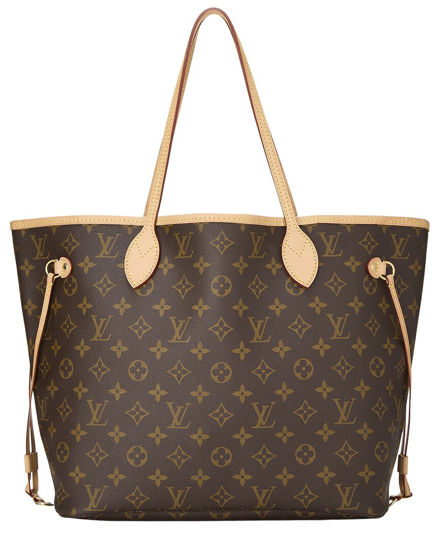 Louis Vuitton Louis Vuitton Brown Monogram Canvas Neverfull Mm (Authentic Pre-Loved)