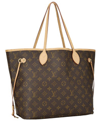Louis Vuitton Louis Vuitton Brown Monogram Canvas Neverfull Mm (Authentic Pre-Loved)