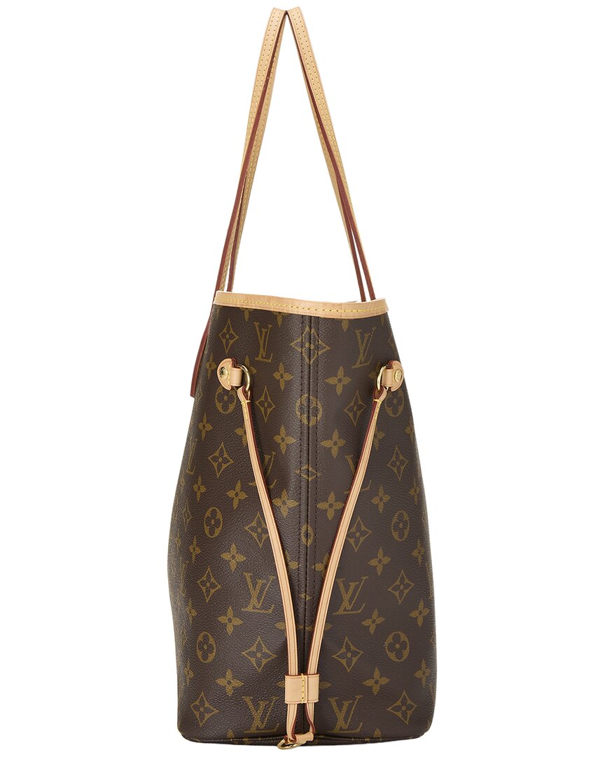 Louis Vuitton Louis Vuitton Brown Monogram Canvas Neverfull Mm (Authentic Pre-Loved)