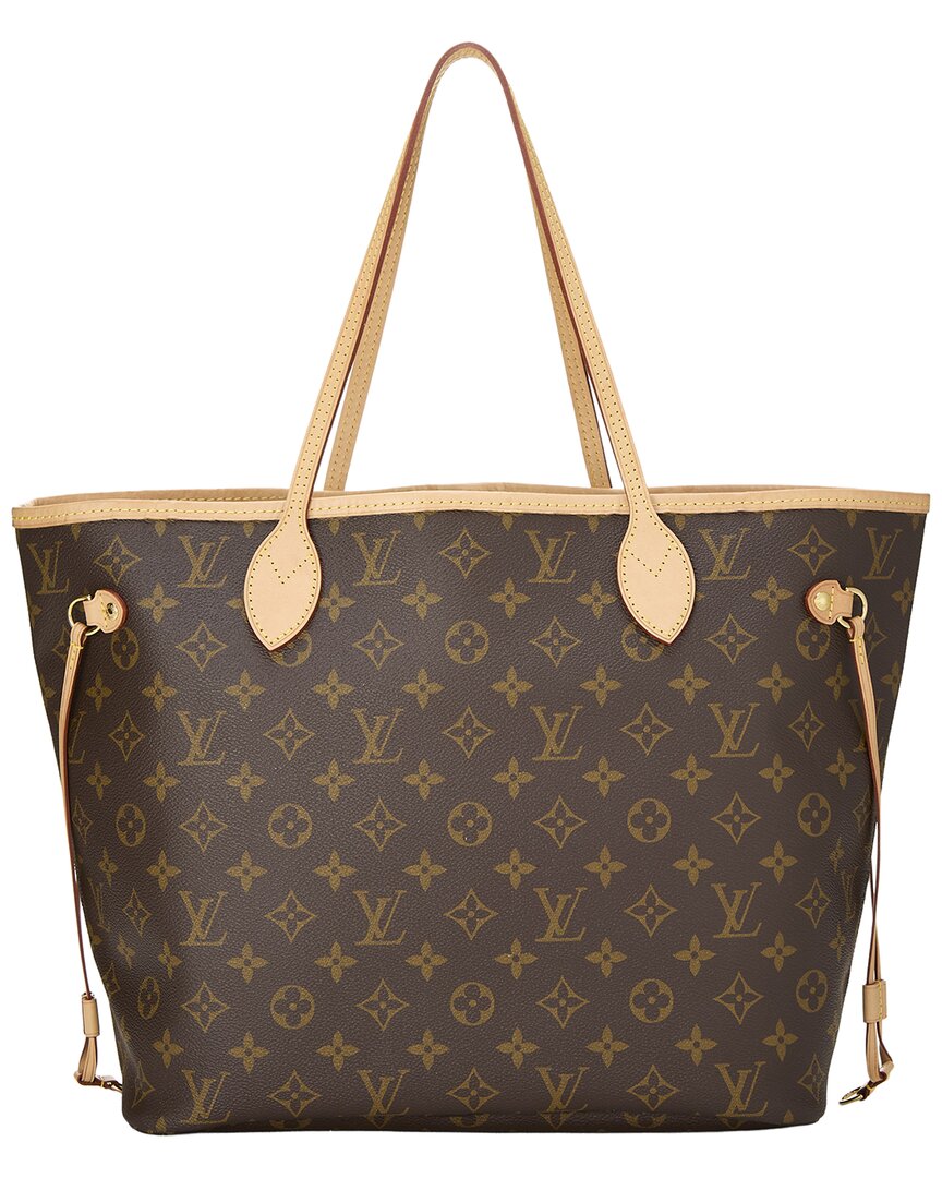 Louis Vuitton Louis Vuitton Brown Monogram Canvas Neverfull Mm (Authentic Pre-Loved)
