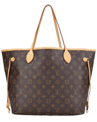 Louis Vuitton Louis Vuitton Brown Monogram Canvas Neverfull Mm (Authentic Pre-Loved)