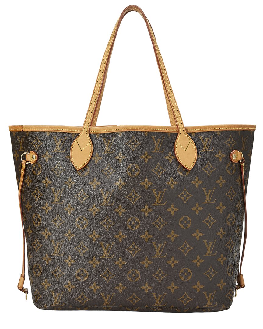 Louis Vuitton Louis Vuitton Brown Monogram Canvas Neverfull Mm (Authentic Pre-Loved)
