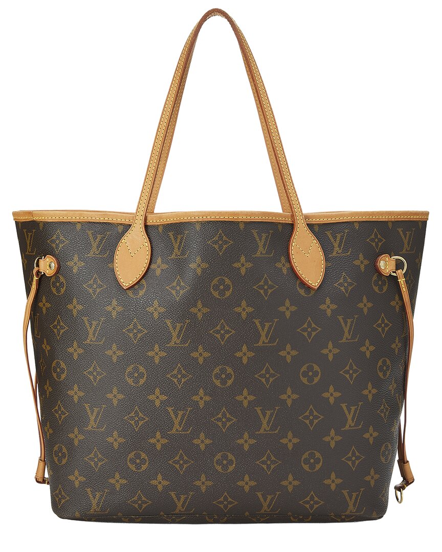 Louis Vuitton Louis Vuitton Brown Monogram Canvas Neverfull Mm (Authentic Pre-Loved)
