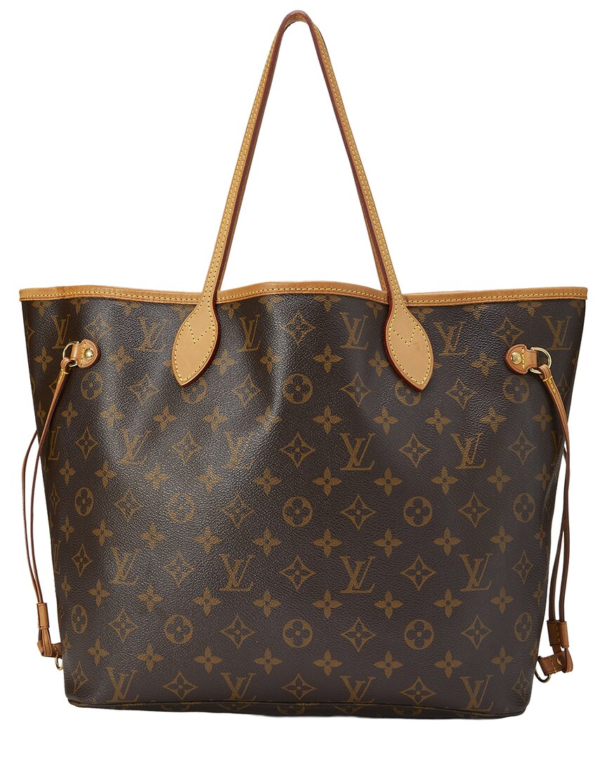 Louis Vuitton Louis Vuitton Brown Monogram Canvas Neverfull Mm (Authentic Pre-Loved)