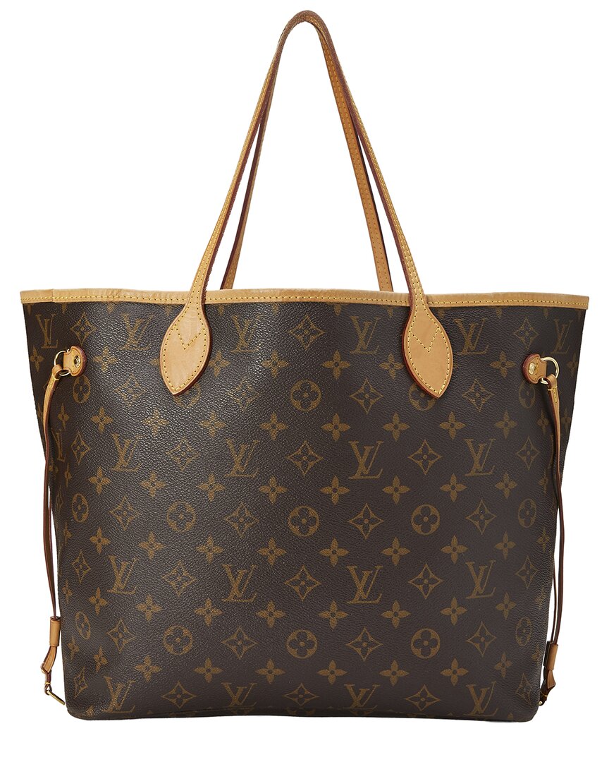 Louis Vuitton Louis Vuitton Brown Monogram Canvas Neverfull Mm (Authentic Pre-Loved)