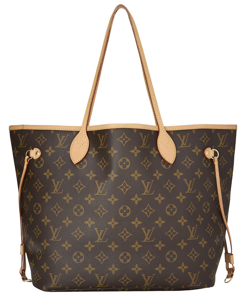 Louis Vuitton Louis Vuitton Brown Monogram Canvas Neverfull Mm (Authentic Pre-Loved)
