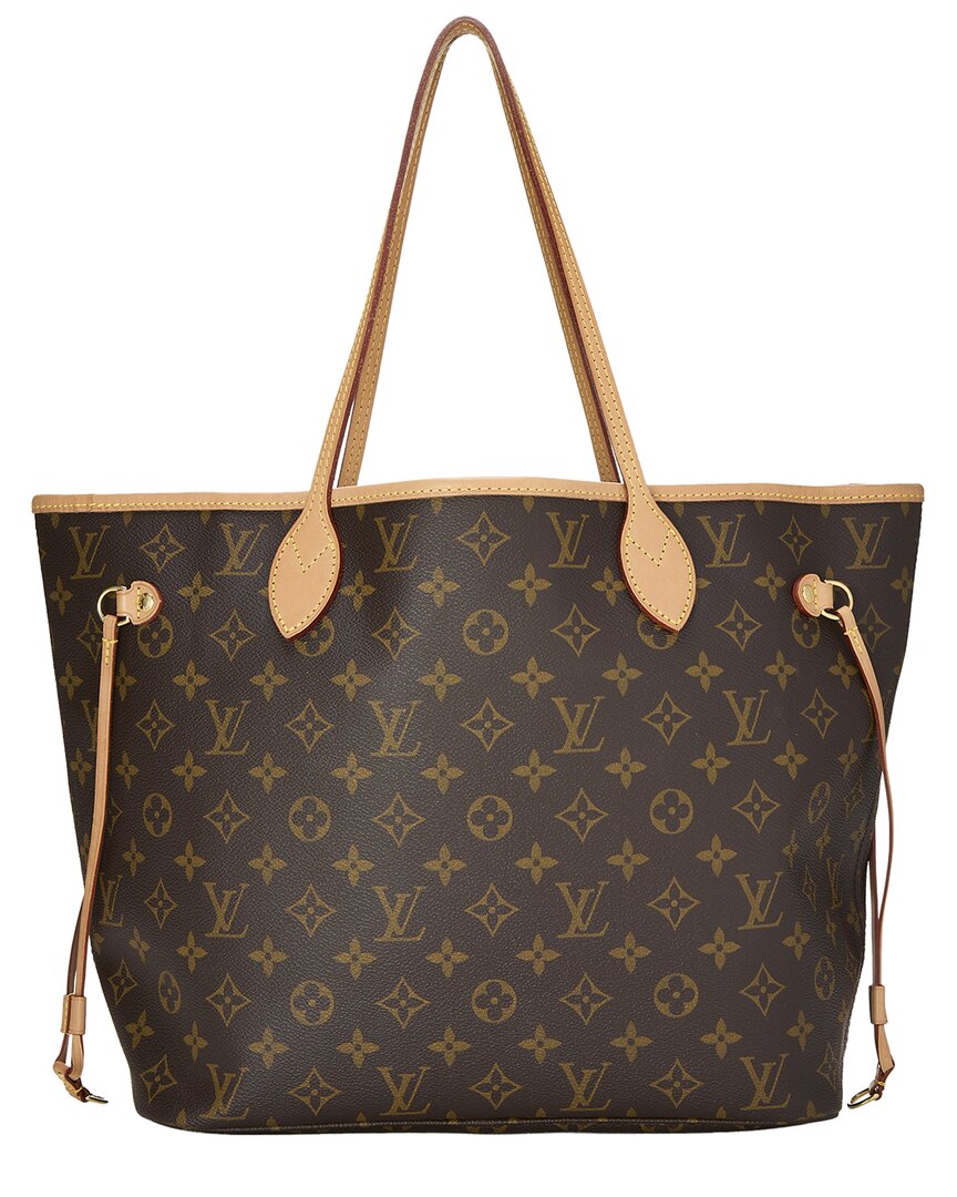 Louis Vuitton Louis Vuitton Brown Monogram Canvas Neverfull Mm (Authentic Pre-Loved)