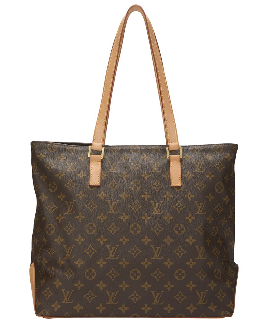 Louis Vuitton Louis Vuitton Brown Monogram Canvas Cabas Mezzo (Authentic Pre-Loved)