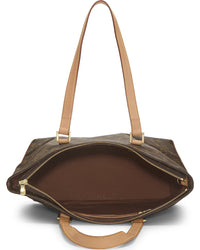 Louis Vuitton Louis Vuitton Brown Monogram Canvas Cabas Mezzo (Authentic Pre-Loved)