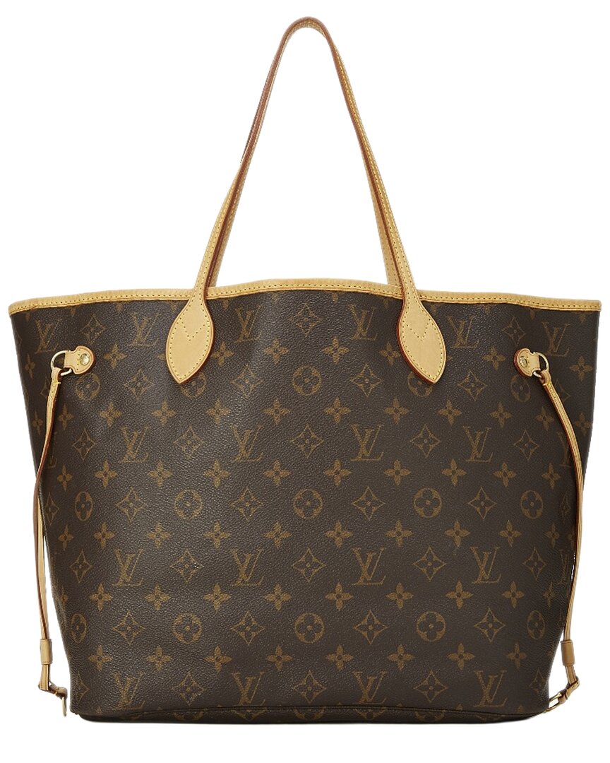 Louis Vuitton Louis Vuitton Brown Monogram Canvas Neverfull Mm (Authentic Pre-Loved)