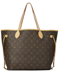 Louis Vuitton Louis Vuitton Brown Monogram Canvas Neverfull Mm (Authentic Pre-Loved)