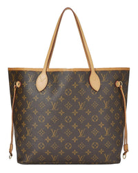 Louis Vuitton Louis Vuitton Brown Monogram Canvas Neverfull Mm (Authentic Pre-Loved)